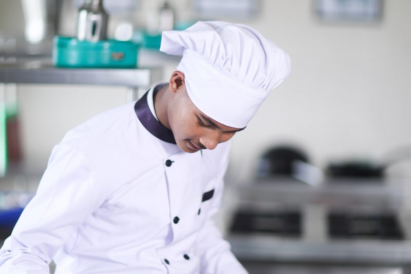 Student of Aadarsha School Of Management doing crash courses of hotel management